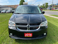 2018 DODGE GRAND CARAVAN CREW PLUS. V6-3.5L BLACK ON BLACK LEATHER INTERIOR. NAVIGATION SYSTEM. DVD... (image 1)