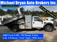 2008 FORD F450 - 9FT DUMP TRUCK *EX: CITY TRUCK* ONLY 159K