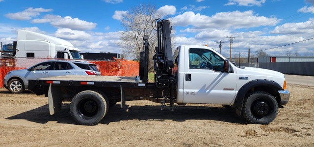 2003 Ford Super duty F-550 DRW Boom Truck with Hiab Knuckle Boom in Heavy Trucks in St. Albert - Image 4