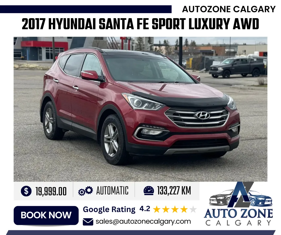 2017 Hyundai Santa Fe Sport Luxury AWD | $201.00/bi-weekly