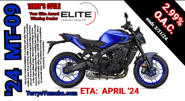 2024 Yamaha MT-09 RESERVE YOUR'S NOW, CRUISE CONTROL in Street, Cruisers & Choppers in Regina - Image 3