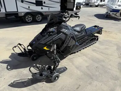 The 2020 Polaris RMK 800 Pro is a mountain snowmobile built for deep snow and steep terrain. It has...