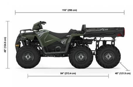 2023 Polaris Industries Sportsman 6x6 570 Sage Green in ATVs in Kapuskasing - Image 2