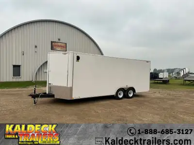 2025 HandH 8.5in. x 20in. Enclosed Car Hauler 10K - (2) 5200# Drop Spring Axles With Brakes - 9900#...