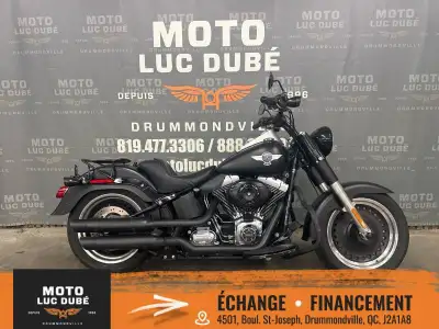 Harley-Davidson FLSTFB Fat Boy Lo 2013 46 785 KM MOTO CANADIENNE ALARME REHAUSSEURS DE GUIDON PROTÈG...
