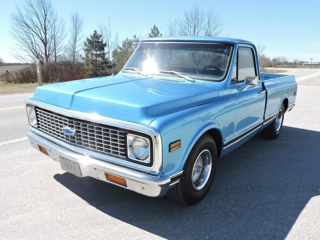  1971 Chevrolet C 10 350 Auto Texas Truck A/C Comes With Warrant in Classic Cars in Stratford - Image 2