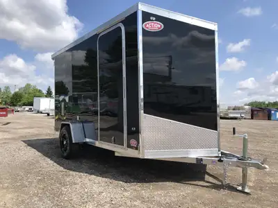 LEGACY SERIES ALL ALUMINUM FRAME 6' X 12' SINGLE AXLE CARGO WITH BARN DOORS AND POLYCORE PANEL UPGRA...