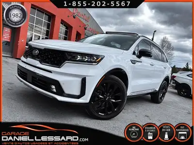 KIA SORENTO EX+ AWD CUIR TOIT GPS BIZONE MAG 20" 2.5L 6 PLACES SIÈGES CHAUFFANT AVANT ET 2IÈME RANGÉ...