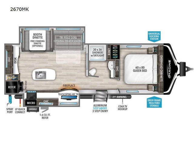 2024 Grand Design Imagine 2670MK in Travel Trailers & Campers in Hamilton - Image 2