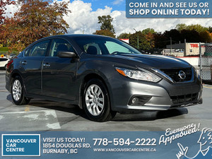 2017 Nissan Altima S 2.5 $169B/W /w Push Button START/STOP, Remote Starter. DRIVE HOME TODAY!