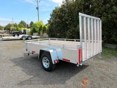 Miska 5'x10' Silver Bullet Utility Trailer Made in Canada 5'x10' Aluminum Utility Trailers - Ready t...