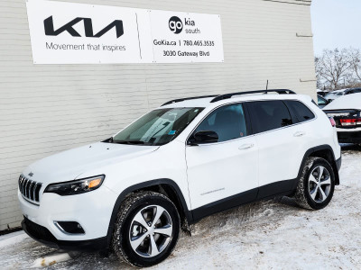 2022 Jeep Cherokee LIMITED; LOW KM'S!!! 4X4, LEATHER, HEATED SEA