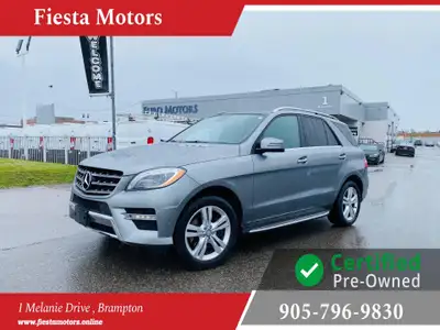 ML 350, DIESEL, AWD, BLUETOOTH, NAVI, BACKUP CAM, SUNROOF,1 YEAR POWERTRAIN WARRANTY - UNLIMITED KMS...