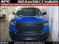 This 2025 Ram 1500 Crew Cab Warlock 4x4 pickup truck with 3.92 rear axle ratio, tow hitch, fog lamps... (image 7)