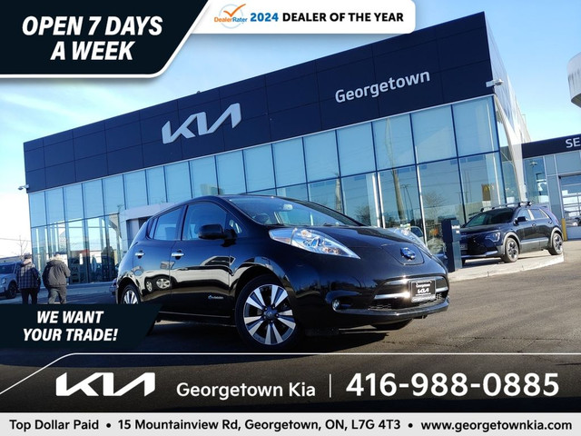 2016 Nissan LEAF SL FWD | NAV | HTD SEATS | BU CAM | LTHR in Cars & Trucks in Oakville / Halton Region