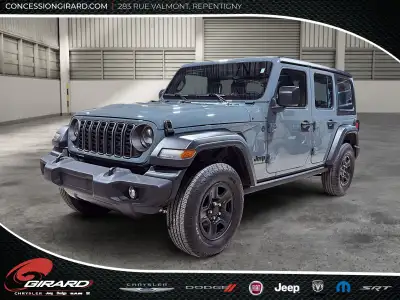 Prêt pour l’aventure? Découvrez le Jeep Wrangler Sport 2024! Avec son design légendaire et sa capaci...