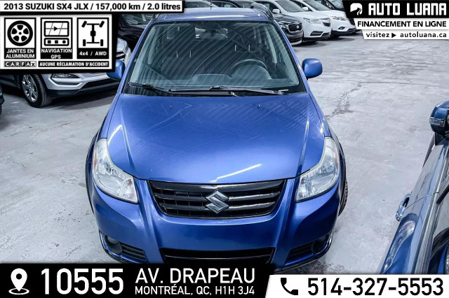 2013 SUZUKI SX4 JLX AWD/AUTOMATIQUE/NAVIGATION/MAGS/CARFAX CLEAN in Cars & Trucks in City of Montréal - Image 2