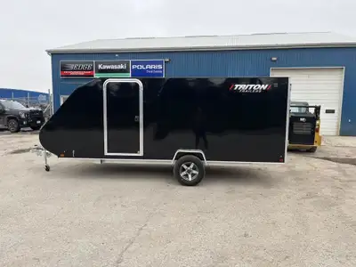 2024 Triton TC167 Black Features: Ski Tie Downs, Side Entrance Door, ST 205/75R14 Global-Trax Radial...
