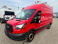 2015 Ford Transit Cargo Van Highroof Extended ex-Rogers van with 3.2L 5-cylinder diesel engine, 148"... (image 2)