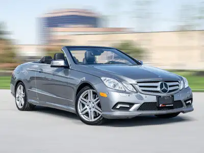 2011 Mercedes Benz E-500 Cabriolet AMG PKG Grey Exterior on Black Interior comes with Navigation and...