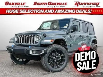 2024 Jeep Wrangler Sahara 4xe Anvil Clear Coat 2.0L I4 DOHC 8-Speed Automatic Mileage on vehicle may...