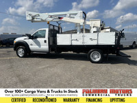 43FT+ platform height Terex bucket truck, service body with aluminum locking cabinets, 6.7L Diesel e... (image 9)