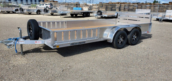 2024 Stronghaul UATS8514DR 82 X 14? ALUMINUM TANDEM WITH SIDE LO in Cargo & Utility Trailers in St. Albert - Image 2