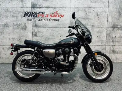 2019 Kawasaki W800 Street ABS Seulement 3238 KM - Windshield Street Shield CONDITION SHOWROOM, IMPEC...