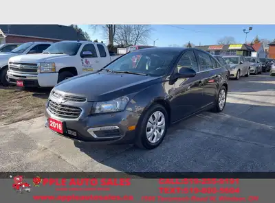 Call: 519 -255 -9191 2016 Chevrolet Cruze LT 1.4L ECO 4Cylinder Engine 124 XXX KMs MANUAL TRANSMISSI...