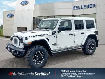 Conquer any terrain with this 2021 Jeep Wrangler 4xe Unlimited Rubicon, a plug-in hybrid that effort...
