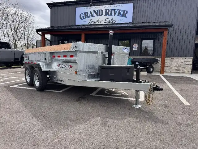 Galvanized 6x12 5TON Dump Trailer With Ramps in Cargo & Utility Trailers in Brantford - Image 4
