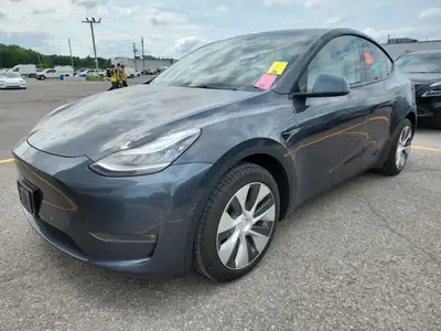 2021 TESLA MODEL Y LONG RANGE CARFAX VERIFIED, CLEAN TITLE 154,600 KM AUTOMATIC TRANSMISSION GREY EX...