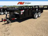 2024 SWS 7 x 16' Hydraulic Dump Trailer (2) 7K Axles
