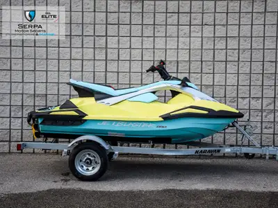 2025 YAMAHA JETBLASTER PRO 3 IN YELLOW/MINT WITH BRAND NEW 2025 KARAVAN TRAILER. PRICING INCLUDES RE...
