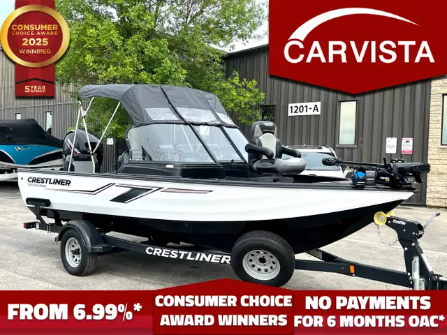 2022 Crestliner 1850 Fish Hawk 150HP MERC/TRAILER INC - 43 HRS in Powerboats & Motorboats in Winnipeg - Image 2