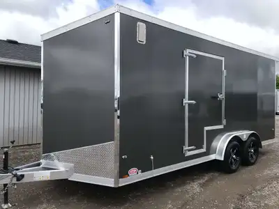 LEGACY SERIES ALL ALUMINUM FRAME 7.5' X 18' TANDEM AXLE CARGO W/ RAMP DOOR AND POLYCORE PANEL UPGRAD...