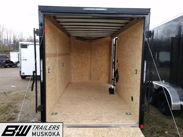  2024 Amera-Lite ALDR612SA Tan & Black Slant Vnose Cargo 6x12ft  in Cargo & Utility Trailers in Muskoka - Image 5