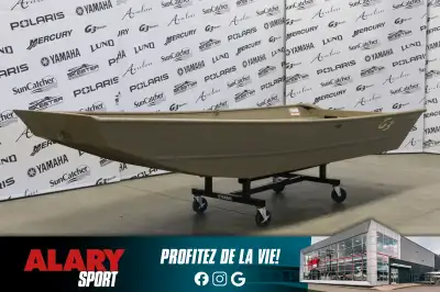 Ce JON BOAT G3 JB 1442 2025 est disponible DÈS MAINTENANT! Contactez-nous au 450-420-2707. PRIX ALAR...