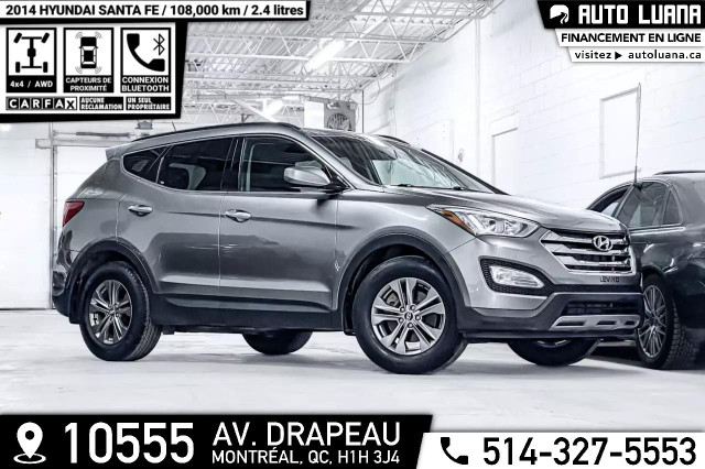 2014 HYUNDAI Santa Fe 2.4L Sport AWD/MAGS/CARFAX CLEAN/108,000km in Cars & Trucks in City of Montréal