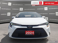 Check out this 2024 Toyota Corolla LE CVT with 27,196 KMS, finished in a sleek White exterior. Packe... (image 1)