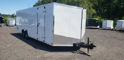 *** INCLUDES FREIGHT & PDI Just Add Taxes <b>8.5 X 24 Tandem Axle Enclosed Car / Auto Hauler w/ 30 i...