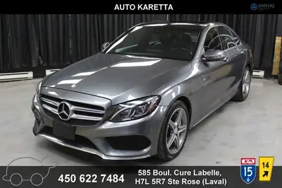 2017 MERCEDES-BENZ C300 4MATIC SPORT AMG PACK, 85.317 KM: TOIT OUVRANT PANORAMIQUE SYSTEME DE NAVIGA...