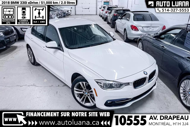 2018 BMW 3-Series 330i xDrive NAVIGATION/CUIR/MAGS/CAMERA RECUL/ in Cars & Trucks in City of Montréal - Image 2
