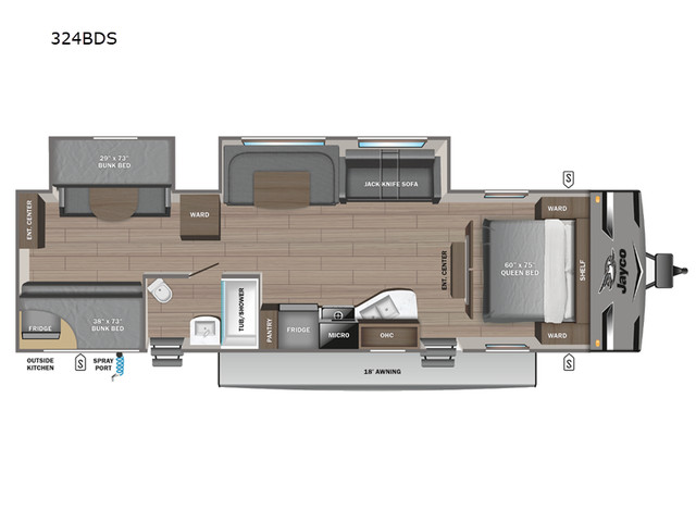 2024 Jayco Jay Flight 324BDS in Travel Trailers & Campers in City of Montréal - Image 2