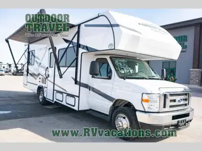 Forest River Forester Class C gas motorhome 2951LE highlights: Rear Private Bedroom Flip-Up Countert...