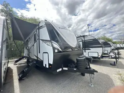EAST TO WEST Alta travel trailer 2375KRK highlights: Walk through bathroom Booth Dinette King Bed Tw...