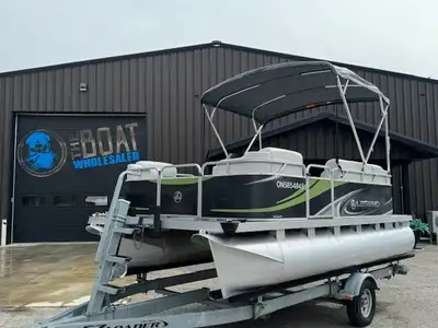 NEW ARRIVAL! UNDER 100 HOURS VINYL FLOOR, BIMINI TOP AND FULL FACTORY MOORING COVER BIG DIAMETER PON...