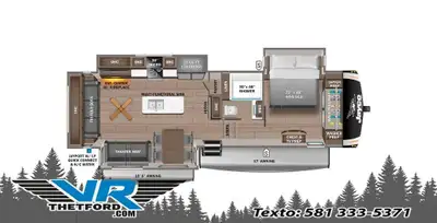 VR Thetford 2025 JAYCO Eagle Fifth Wheels 321RSTS Contactez nos conseillers par téléphone courriel o...