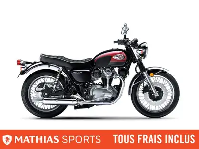 Concessionnaire des véhicules neufs et d'occasion. Sportive KAWASAKI W800 2024 L’esprit des années 1...