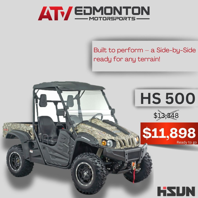 HISUN HS500 Camo-green | Last Unit in stock | 4x4 | Ready to go in ATVs in Edmonton